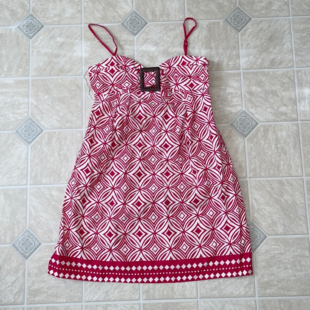 Pink and White Dress